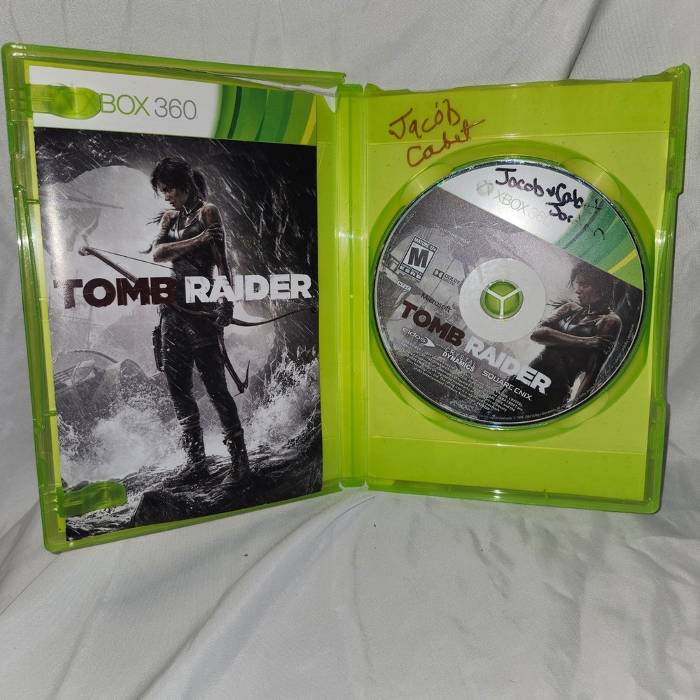 Tomb Raider Xbox 360 Game 2013 Square Enix Crystal Dynamics Lara Croft CIB